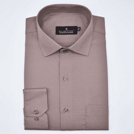 Men's Formal Shirt Beige Coffee Elite series (FS 15)