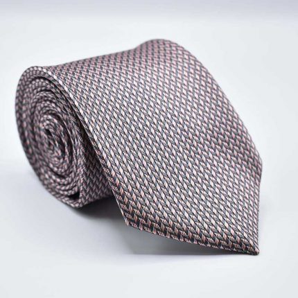 Tea Pink Self Print Tie FT 19